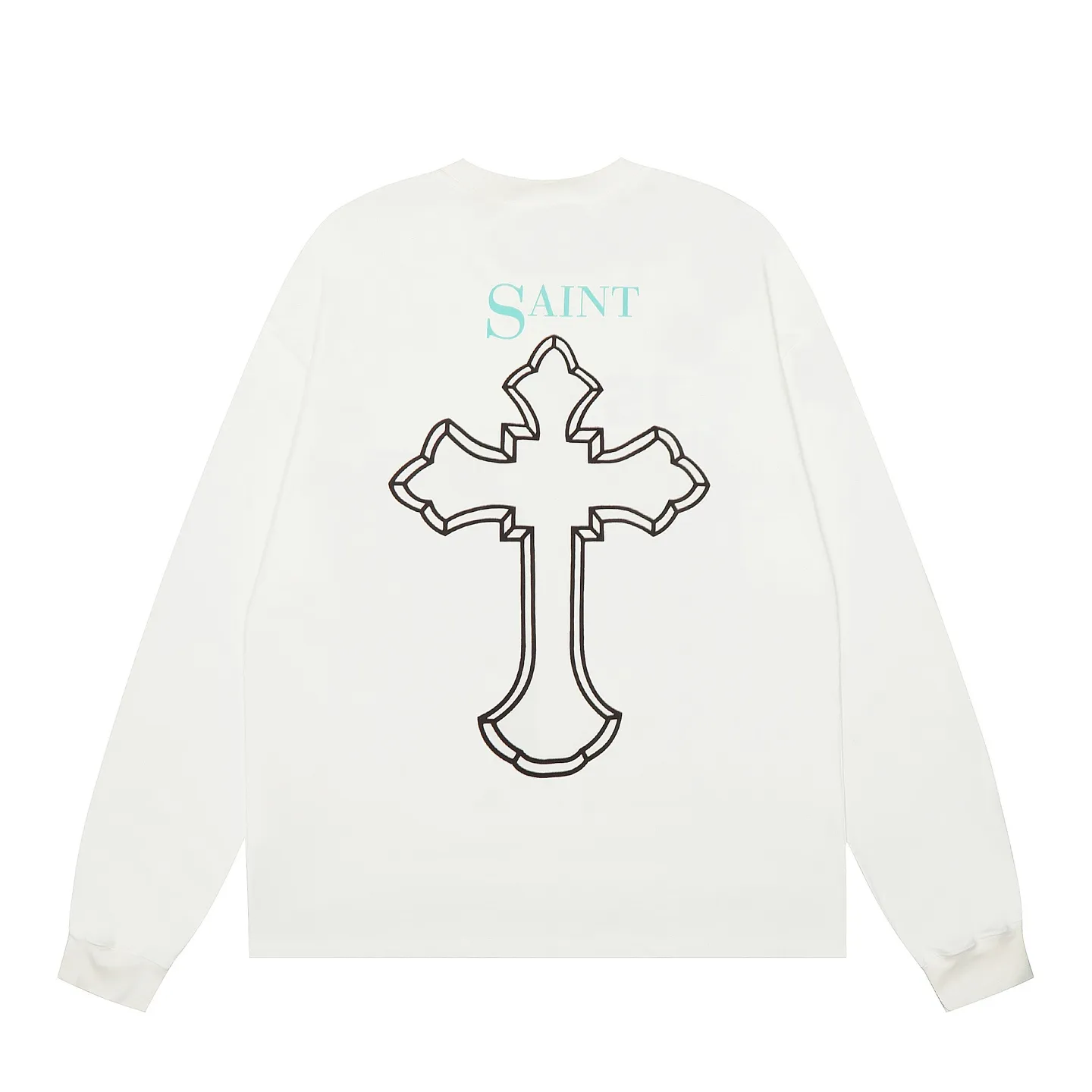 VT440 P150💰 Saint Michael 25SS saint joint Tupac Tupac rapper 2pac portrait BIG FACE digital direct injection long-sleeved T-shirt small neck design digital direct injection printing high street retro heavyweight Vintage long sleeves Size: S M L XL